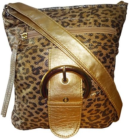 Amag Womens Trendy Messenger Cross Body Shoulder Bag leopard
