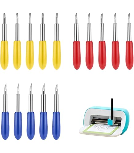 Générique Set van 7 reservemessen en behuizing voor Cricut