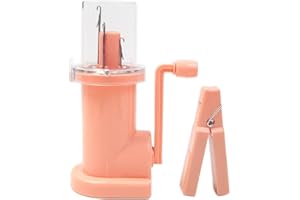 Hujinkan Strickmaschine Mit Kurbel, Mini Strickmühle, Webstrickmaschine Knitting Machine, Tragbarer Garnweber Für Kreative DIY Strickaktivitäten, Verschönern Sie Nähmaschine Für Pullover Armbänder