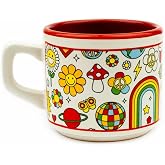 COAT DESIGN Spiral Design Venus Mug with Tinsel and Tinsel - Gift Ceramic Mug