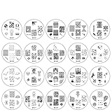 Bundle Monster 20pc Nail Art Image Manicure Stamping Plates-2014 CYO Collection