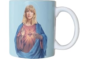 Grupo Darik Taza de Cerámica Taylor Album, Regalo Original para amantes de la Música, Incluye caja antirotura Taza de café, té, 11oz, 330 ml, Apta para microondas y lavavajillas, (Evangelista)