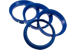 RKC 4X Zentrierringe 63,3 x 57,1 mm blau Felgen Ringe Made in Germany