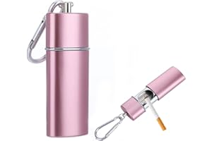 LongHoneySong Pocket Ashtray for On the Go Travel Ashtray Mini Portable Ashtray for On the Go Odour-Proof with Lid Ashtray to Go Pocket Ashtray Odour-Proof (Rose Gold)