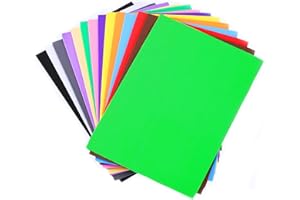 FEBYLIU Coloured Card - A4 Card 250gsm 24 Sheets of Thick Rainbow Coloured Cardstock, 12 Assorted Colours A4 Cards Paper for DIY Arts Crafts Scrapbook, Creative Decor School Making Supplies, Home Office Use