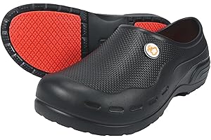 VAVSYL Unisex Adults Kitchen Safety Shoes Chef Shoes Non Slip Garden Work Shoes Lightweight Waterproof Restaurant Food Service Shoes UK5.5-10