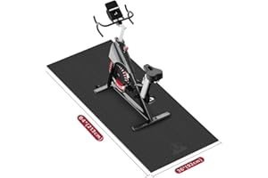 HAPBEAR Treadmill Mat, 183×92cm/ 213×92cm×6mm, Exercise Bike Mat, Heavy-Duty Floor Protector, Non-slip, Noise Reduction, Waterproof