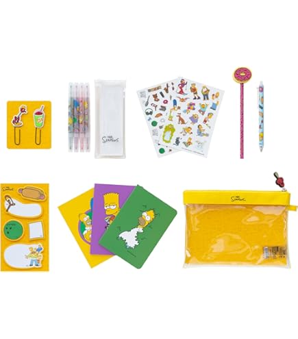 Grupo Erik - Set De Papeterie Harry Potter | Inclut : 1 Stylo Bille, 1 Crayon De Papier, 4 Surligneurs, 2 Trombones, 3 Carnets A6, Des Stickers