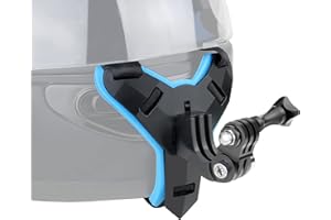 YALLSAME Helmet Chin Mount for GoPro Action Camera Go Pro Motorcycle Strap Attachment Full Face Helmet Rhino Mount Accessories for GoPro Hero 13 12 11 10 9 8 7 6 5 4 3 for High-Speed Racing Sport