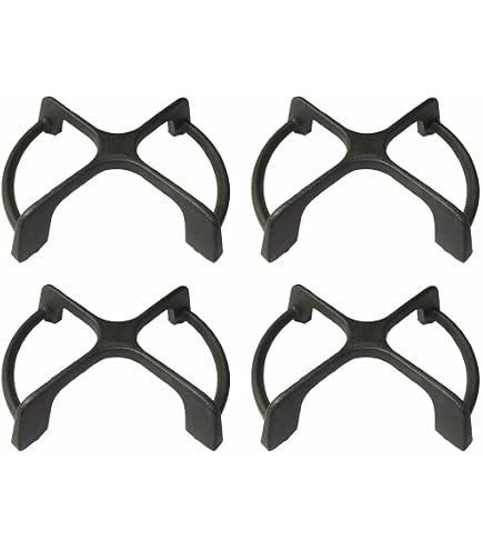 Set Bruciatori E Piattelli Spartifiamma Per Piani Cottura Ignis Whirlpool Candy (4 Pezzi)