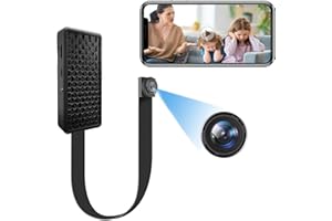 Zunrit Mini Cámara Espía Cámara Oculta -1080P HD Cámara Oculta Wi-Fi inalámbrica Nanny CAM con visión Nocturna, detección de Movimiento
