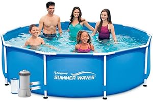 SUMMER WAVES Summer Escapes Waves Frame Pool 3.05m x 76cm 10ft x 30" with Filter Pump