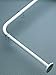 Produktbild spirille 10.10326 Kreta Universal cm Duschvorhang Winkelstange, Universal Weiß Aluminium lackiert 82 x 3 x 3 cm