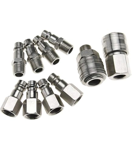 Raccordo A Spinotto Per Tubo 6mm X G3/8 Femmina In Ottone, 2 Pezzi Con Fascette, Per Aria E Acqua - copertina