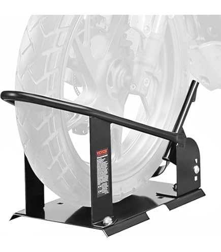 ConStands Motorcycle Front Wheel Chock – Adjustable Paddock Stand For Transport, Parking & Maintenance