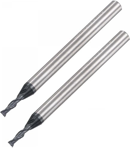 Uxcell 2PCS 10 Shank 10 X 22 Straight Flat Nose End Ill Cutter