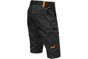 STRONGANT Hombre Pantalones Cortos elásticos Berlin Pro Pantalones Cortos de Trabajo de Verano Cargo Gris-Negro-Blanco