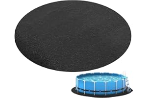 SVCEQZE 370 cm de diámetro, base antideslizante redonda, base para piscina al aire libre, cubierta de piscina plegable, base redonda