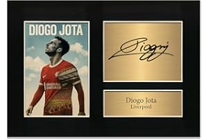 GENERIC Diogo Jota Memorial Autograph Signed A4 Printed Liverpool Autograph Photo Reproduction Print Picture Display Special Edition No167