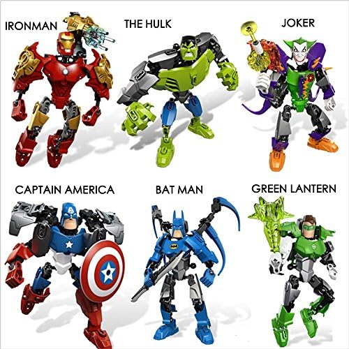 FASHIONIKON Marvel DC SUPER HERO figures with Tools Avengers Super Hero Batman Iron Man Hulk Captain America Green Lantern Joker (BATMAN)