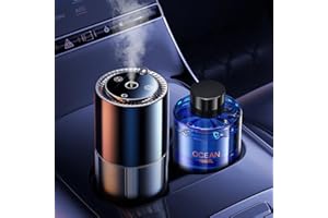 ‎YAIXU Auto Lufterfrischer, 150ml /Flasche Ätherische Öle Auto Duft, Hält 5 Monate, 3 Einstellbare Modi, Aroma Diffuser Auto Mit Sternprojektor, Auto Duft, Auto EIN-/Ausschalten (Ozean(Ocean))