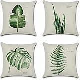 Artscope Set di 4 Federe Cuscini Divano Poliestere Biancheria Gettare Decorativo Caso Federa per Cuscino Divano Auto Home Dec