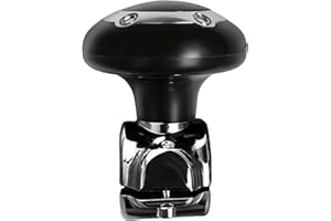 GEU Steering Wheel Knob Spinner Knob Universal Fit Driving Helper Car Handle Spinner for Cars, Trucks, Tractors, Boat, Maneuver Ease on Any Vehicle