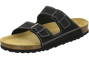 AFS-Schuhe 3110 Mules sportives en cuir pour homme, pantoufles confortables, semelle en liège, fabriquées en Allemagne