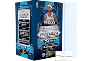 2024-25 Panini Prizm Basketball NBA Blaster Box with 24 Trading Cards + 6 Toploaders + StreetCards Magnet!
