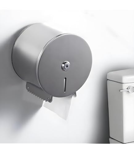 1 Stück Toilettenpapierspender Simply Eco Jumbo | Kunststoff, weiß, L: 37, 5cm, B: 36cm, H: 13,5cm, Toilettenpapierspender, Toilettenpapierhalter, Toilettenpapier, Spender für Toilettenpapier
