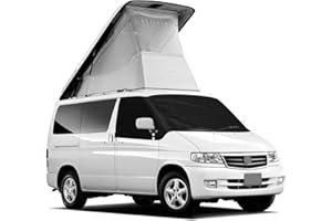 ZWPARTS Front Windscreen Wrap Cover Compatible with Mazda Bongo 1995-2005, Luxury Front Screen Window Sunshades 100% Black Out, Block UV Rays, Weatherproof Car Windshield Cover