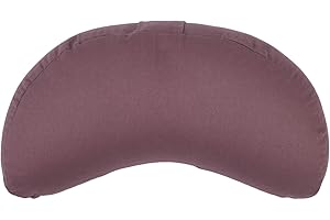 ‎BODHI Bodhi Meditationskissen Halbmond | Yogi MOND ECO | Bezug aus 100% Bio-Baumwolle | Yogakissen halbmondförmig mit Buchweizenfüllung | Halbmondkissen für Yoga & Meditation