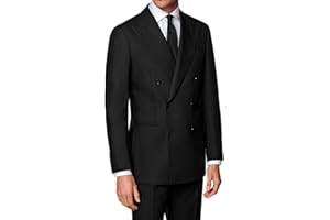 VEQUÈ Abito da Uomo Cerimonia Elegante Doppiopetto Vestito Completo Sartoriale Doppio Petto Giacca e Pantalone Formale Collezione Autunno Inverno