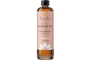 Fushi Organic Rosehip Seed Oil 100 ml | min Vitamin E 18.3 mcg/g | Fresh-Pressed | Best for Scars, Fine Lines & Stretch Marks | Ethical & Vegan Society Approved | Manufactured in the UK
