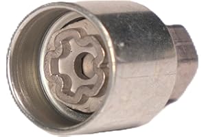 Alriedy Clé de jante Audi 805 Code E d'origine - Écrou de verrouillage de roue de qualité supérieure pour A4 A6 A8 Q3 Q5 Q7 - Qualité OEM - Compatible avec les écrous de jante d'origine Audi