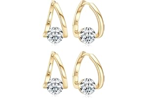 ASHOPFUN Flysmus Halolux Lot de 2 boucles d'oreilles en germanium pour lymphatiques, drainage lymphatique, thérapie magnétique, drainage lymphatique et magnétothérapie pour femme Doré