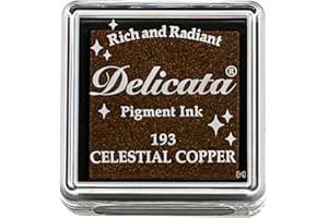 Tsukineko Delicata céleste en cuivre Mini Pad d'encre, Marron