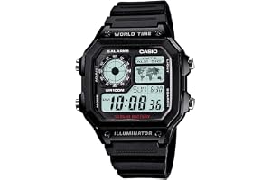 Casio Youth Series Digital Grey Dial Men's Watch - AE-1200WH-1AVDF(D097)