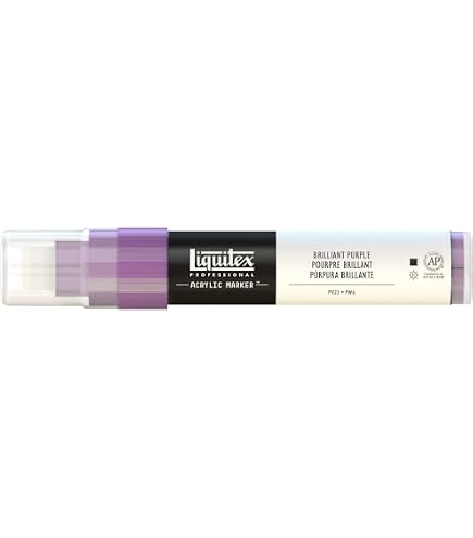 Liquitex Acrylmarker Professional – Hochpigmentiert, Wasserfest | Für Innen & Außen, Feine Spitze | Fluoreszierend Gelb