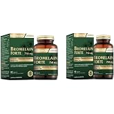Nutraxin Bromelain Forte 750 mg, 60 Tablet, 2 Kutu, Probiyotik ve Krom Pikolinat İ&ccedil;eren
