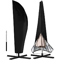 otumixx Ampelschirm Schutzhülle mit Stab, 2 bis 4 M Große Sonnenschirm Schutzhülle Wasserdicht UV-Anti Winddicht…