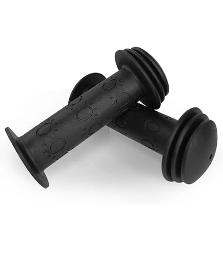 Lot De 2 Paires De Poignées De Vélo Enfant 22 Mm – Noir Et Violet, Caoutchouc TPR Antidérapant, Ergonomiques, Pour BMX Et VTT