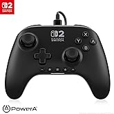 PowerA Advantage Nintendo Switch 2 i&ccedil;in kablolu kumanda, siyah, resmi lisanslı, Hall efekti, atanabilir d&uuml;ğmeler, pro kumanda