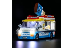 BRICKBLING LED Light Set for Lego Ice Cream Van, Decoration Lighting for Lego 60253 City Great Vehicles Ice Cream Truck