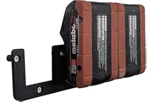 Xebtec Battery Mount Suitable for 3 Metabo 18V Battery - Wall Mount / Wall Mount