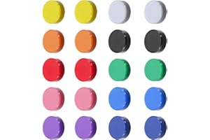 ILAMDEETEK Calamite Frigorifero Calamite Potenti, 20 Pezzi 10 Colori Calamite Frigorifero, Calamite Potenti, Carino Tonde Magnete, Calamite Piccole Colorate, per Frigo, Lavagne, Calendari