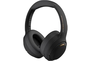 HONOR Choice VZ Sport Mate Headphones Pro ROS-ME00 Auriculares con Cancelación Activa del Ruido Híbridos, Bluetooth 5.4, Audio Hi-Res, Headphones Over Ear con 80 Horas de Autonomía- Negro