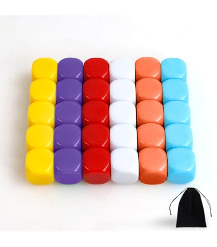 10 Leere Acryl-Würfel Zum Beschriften – Trocken Abwischbar Für Spiele & Unterricht