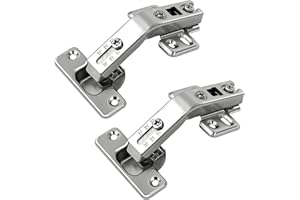 BARTUDA 135 gradi Lazy Susan Cabinet Cerniera per porta a soffietto - Cucina angolo armadio porta cerniere, 1 coppia faccia pannello telaio in acciaio laminato a freddo