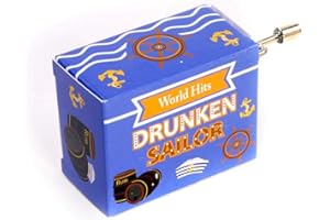 Fridolin Drunken Sailor Welt Hit Mini Drehorgel Spieluhr Kurbelwerk World Hit